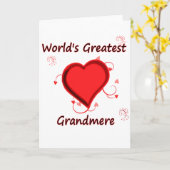 Carte La plus grande grand-mère du monde (Fleur jaune)