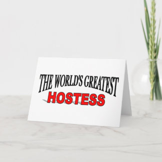 Carte La plus grande hôtesse du monde
