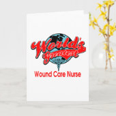 Carte La plus grande infirmière de soin de la blessure (Fleur jaune)