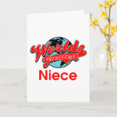 Carte La plus grande nièce du monde (Fleur jaune)