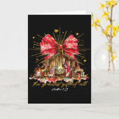 Carte La Plus Grande Offrande De Toutes Crèches Noël Chr (Fleur jaune)