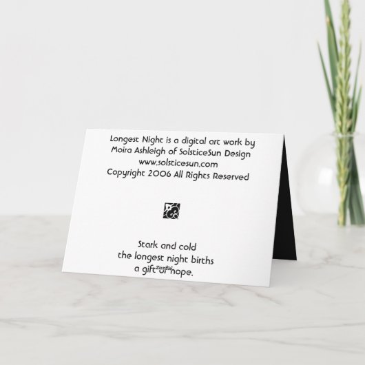 Carte La plus longue nuit (Dos)