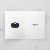 Carte La Police Birthday Greeting (Intérieur)