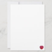 Carte La pomme de mon oeil et la clé de mon coeur (Dos)