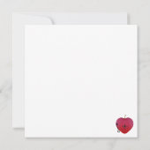 Carte La pomme de mon oeil et la clé de mon coeur (Dos)