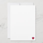 Carte La pomme de mon oeil et la clé de mon coeur (Dos)