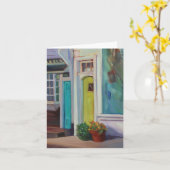 Carte La porte à côté de porte (Fleur jaune)