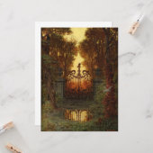 Carte La porte du château (par Ferdinand Knab) (Devant/Arrière en situation)