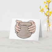 Carte La poterie fait les mains (Fleur jaune)