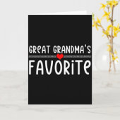 Carte La préférée de la grande grand-mère  (Fleur jaune)