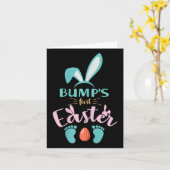 Carte La première annonce de grossesse de Pâques de Bump (Fleur jaune)