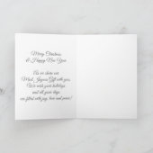 Carte La première bénédiction de Noël du bébé - PHOTO DE (Intérieur)