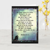 Carte La prière du Seigneur (Fleur jaune)