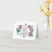 Carte La prière du Seigneur (Fleur jaune)