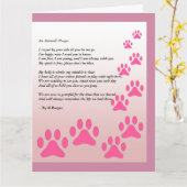 Carte La prière d'un animal - (Fleur jaune)