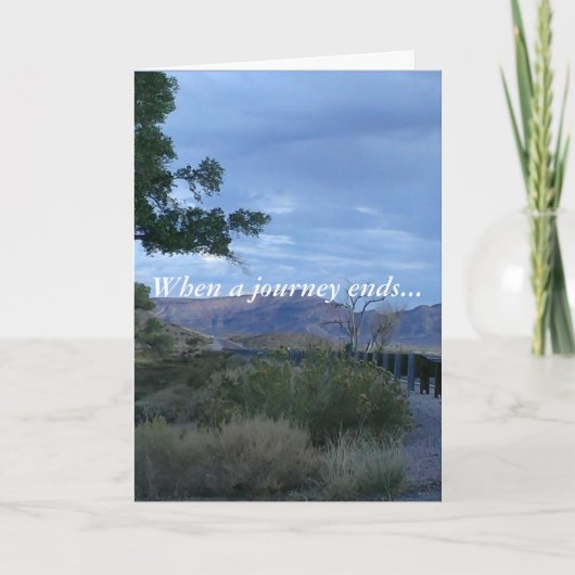 Carte La prière d'un animal - Quand un voyage se termine (Devant)