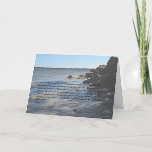 Carte La prière d'un médecin (Devant)