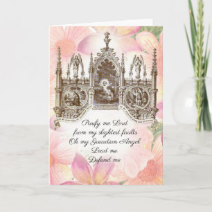 Carte La prière religieuse des anges du Gardien de Jésus