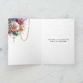 Carte La prière religieuse pour vous Vierge Marie (Intérieur)