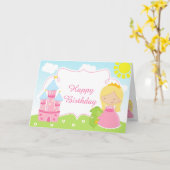 Carte La Princesse aux Cheveux Blonds et Dragon (Fleur jaune)