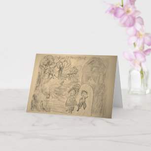 Carte La Princesse du sac en papier