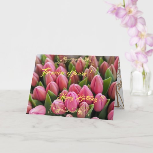 Carte La puissance de la fleur (Orchidée)