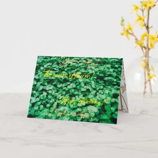 Carte La puissance de la fleur (Fleur jaune)