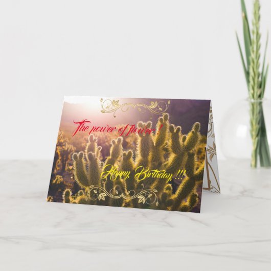 Carte La puissance de la fleur (Devant)