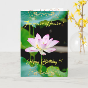 Carte La puissance de la fleur