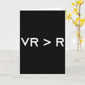 Carte La réalité virtuelle est supérieure à la réalité. (Fleur jaune)