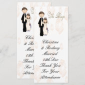 Carte La réception de mariage (Devant / Derrière)