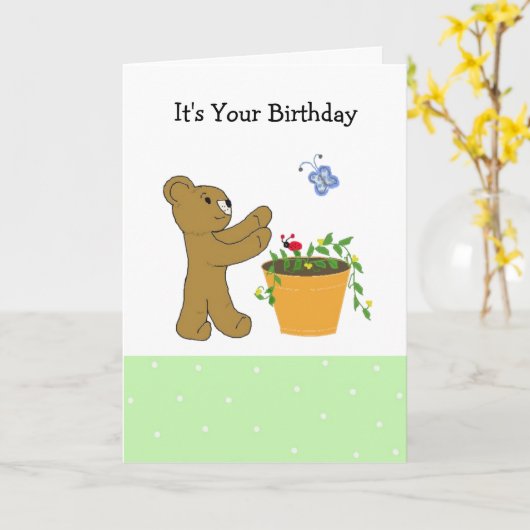 Carte La recherche d'un papillon pour la conception de l (Fleur jaune)