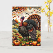 Carte La récolte abondante de l'action de grâce (Fleur jaune)