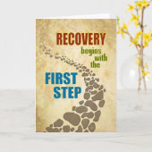 Carte La récupération commence par la première étape - (Fleur jaune)