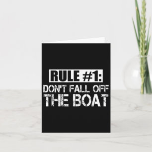 Carte La règle des hommes 1 Ne tombe pas du bateau Crois