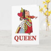 CARTE LA REINE DES COEURS (Fleur jaune)