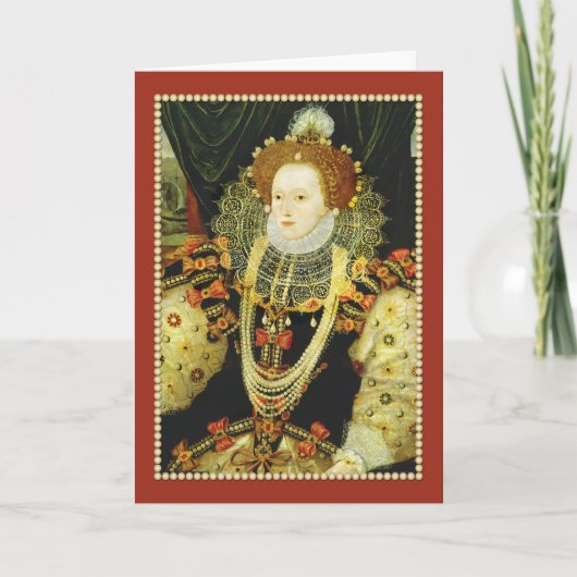 Carte La Reine Elizabeth I de perles de port de (Devant)