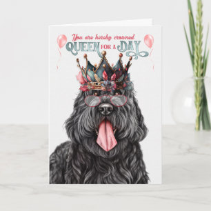 Carte La reine noire russe Terrier pour un jour d'annive