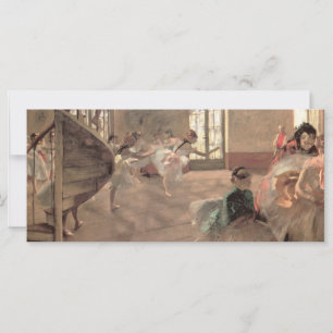 Carte La Répétition d'Edgar Degas, Art de ballet vintage