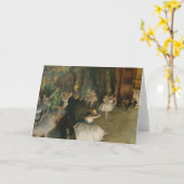 Carte La répétition du ballet sur scène | Edgar Degas (Fleur jaune)