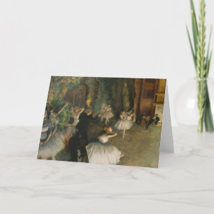 Carte La répétition du ballet sur scène   Edgar Degas