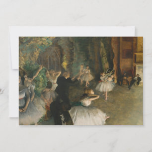Carte La répétition du ballet sur scène   Edgar Degas