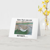 CARTE LA RETRAITE A BESOIN D'UN HAMMOCK-RELAX ET DE PROF (Fleur jaune)
