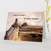 Carte La retraite de JUMBO, le travail de la vis, de Tou (Fleur jaune)