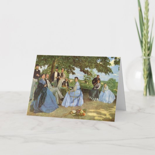 Carte La Réunion familiale | Fré dé ric Bazille (Devant)