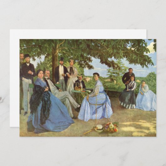 Carte La Réunion familiale | Fré dé ric Bazille (Devant / Derrière)