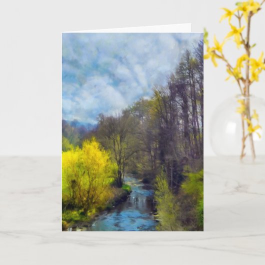 Carte La rivière (Fleur jaune)