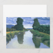 Carte La rivière de Berville par Felix Vallotton, Fine A (Devant / Derrière)