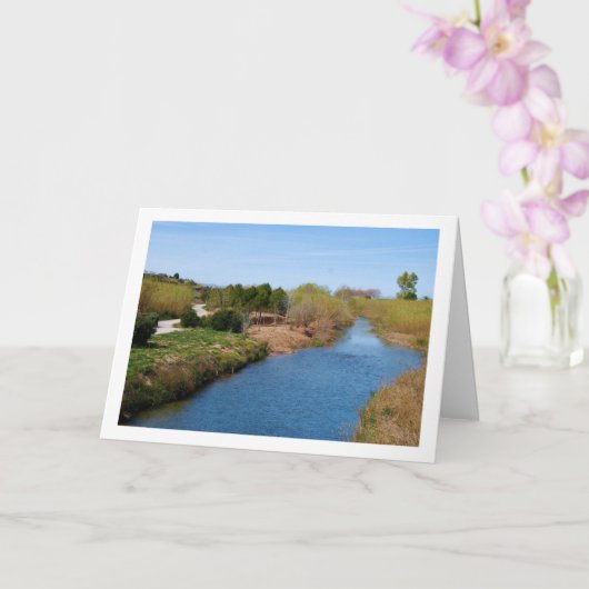 Carte La rivière Turia à Riba-roja de Túria, Espagne (Orchidée)