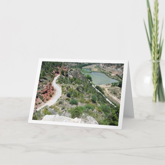 Carte La rivière Turia, Domeño Viejo, Valence, Espagnol (Devant)